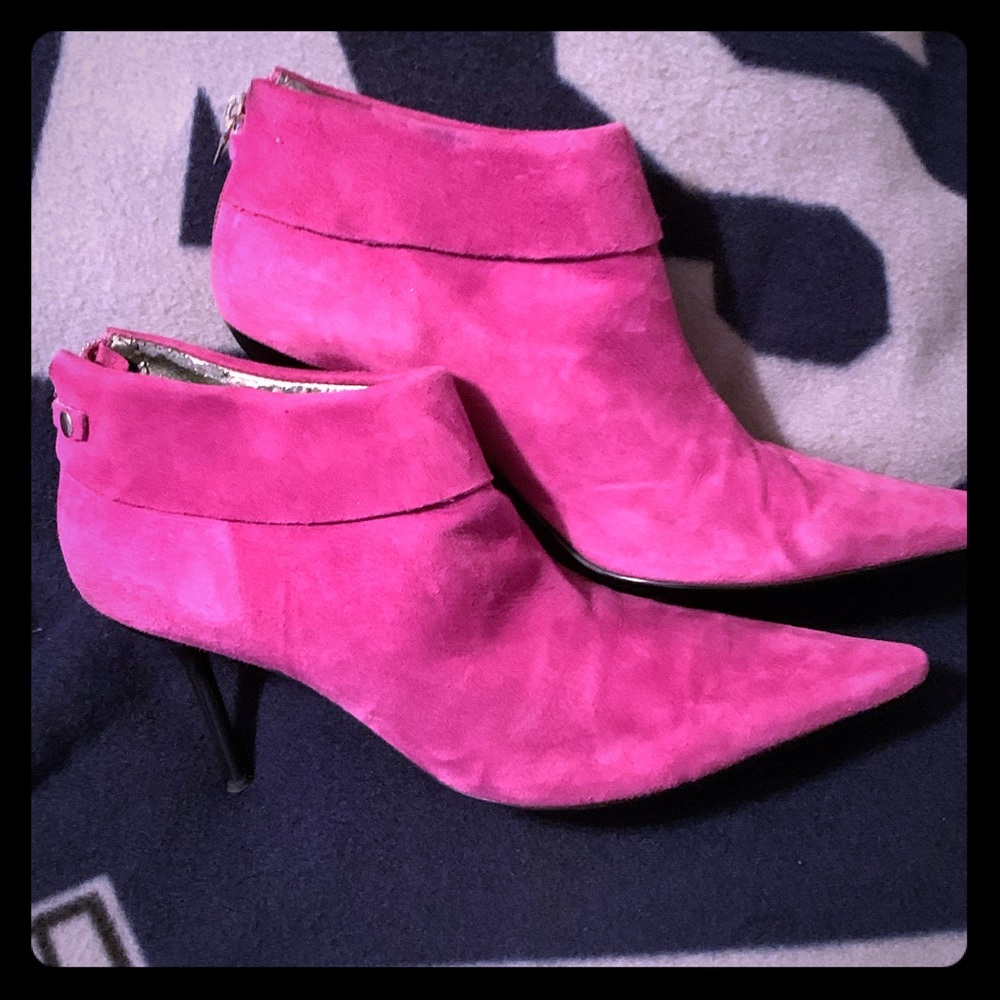 BCBGirls Hot Pink Ankle Boots